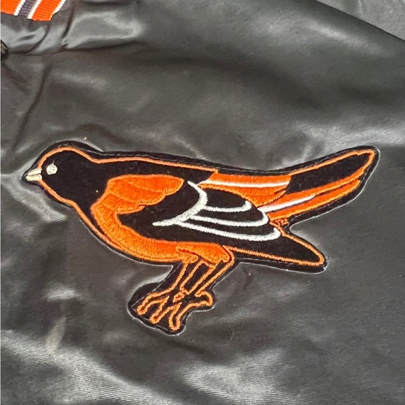 NWOT Vintage 80s Chalkline Spell Out Jacket MLB Baltimore Orioles - Picture 4 of 9